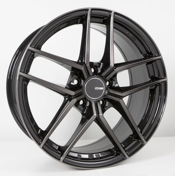 Set of 4: Enkei TY5 19x9.5 5x114.3 35mm Offset 72.6mm Bore Pearl Black - 498-995-6535MBM